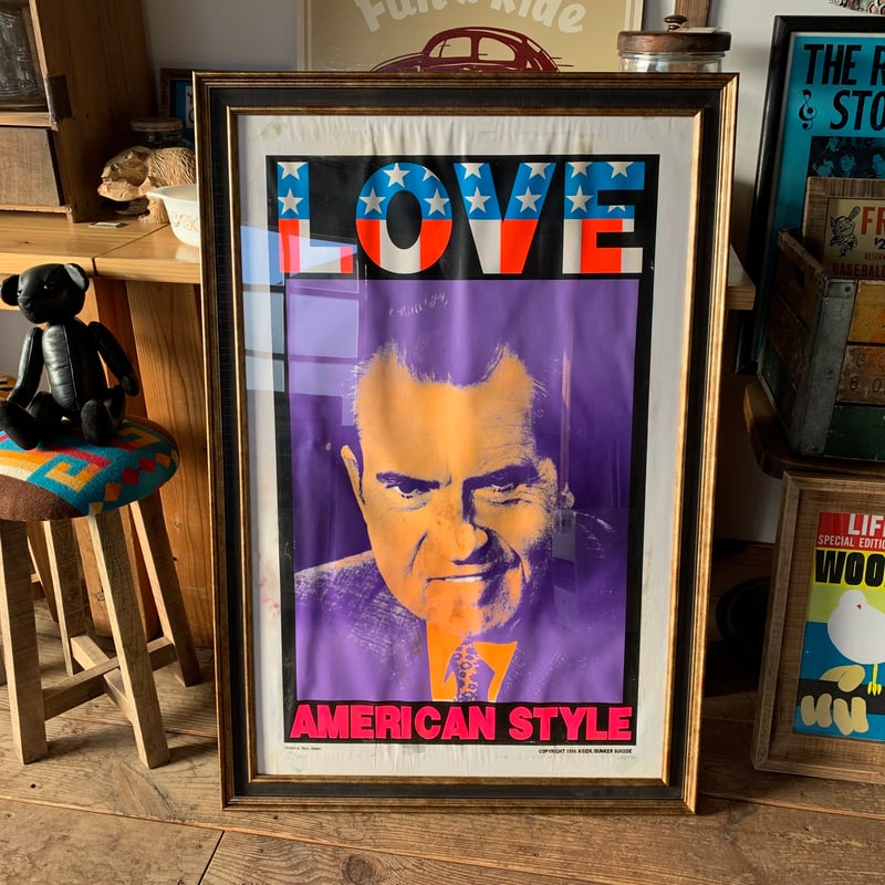 kozik 1996 NIXON ニクソン コジック シルクスクリーンポスター vintage