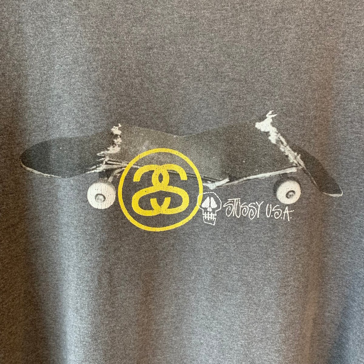 STUSSY 1990s SK8 紺タグ S/S TEE L OLD STUSSY made