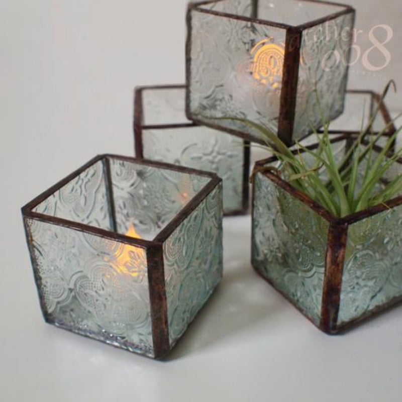 アンティーク調ステンドグラスキャンドルホルダー | Stainedglass