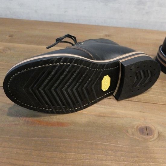 ZERROW'S チャッカー（ブラック/茶芯）【受注生産】 | 黒革 レザークラフト