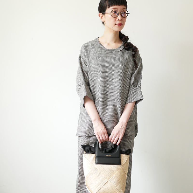 VIOLAd'ORO｜ヴィオラドーロ ｜アバカメッシュ 2WAYバケットバッグ｜V