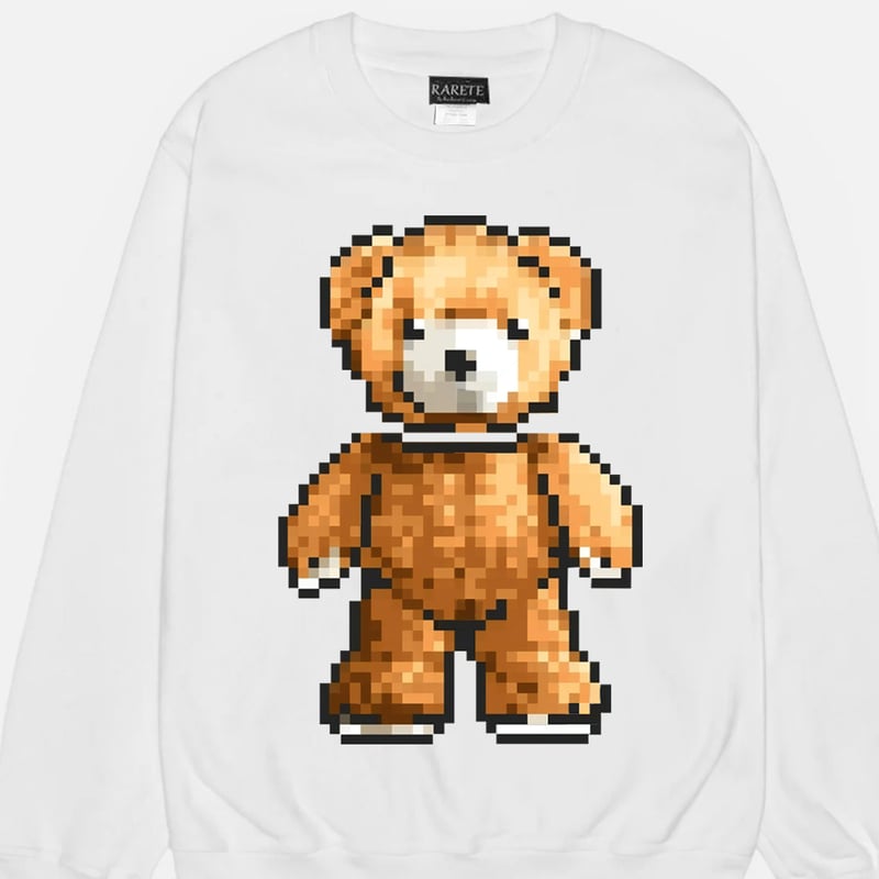 RARETE (ラルテ) テディベア 8bit 首取れた スエット トレーナー