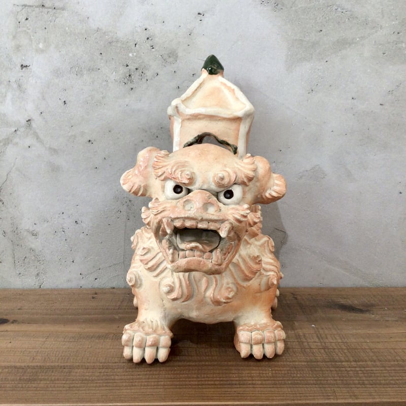 沖縄の陶器・やちむん】 シーサー陶房大海 家付きシーサー | 沖縄の