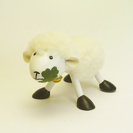 木の動物 Animal&Zooシリーズ【羊/ホワイト】チェコABAfactory社製