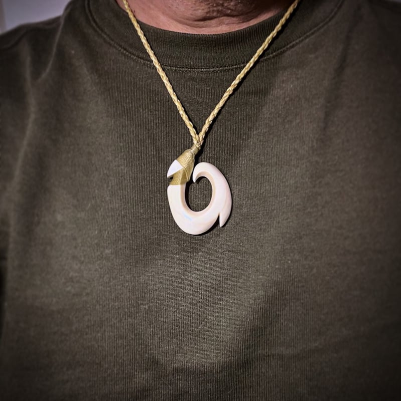 ボーンカービング鯨歯ネックレス WL-323 | Ocean's Bone Carvings