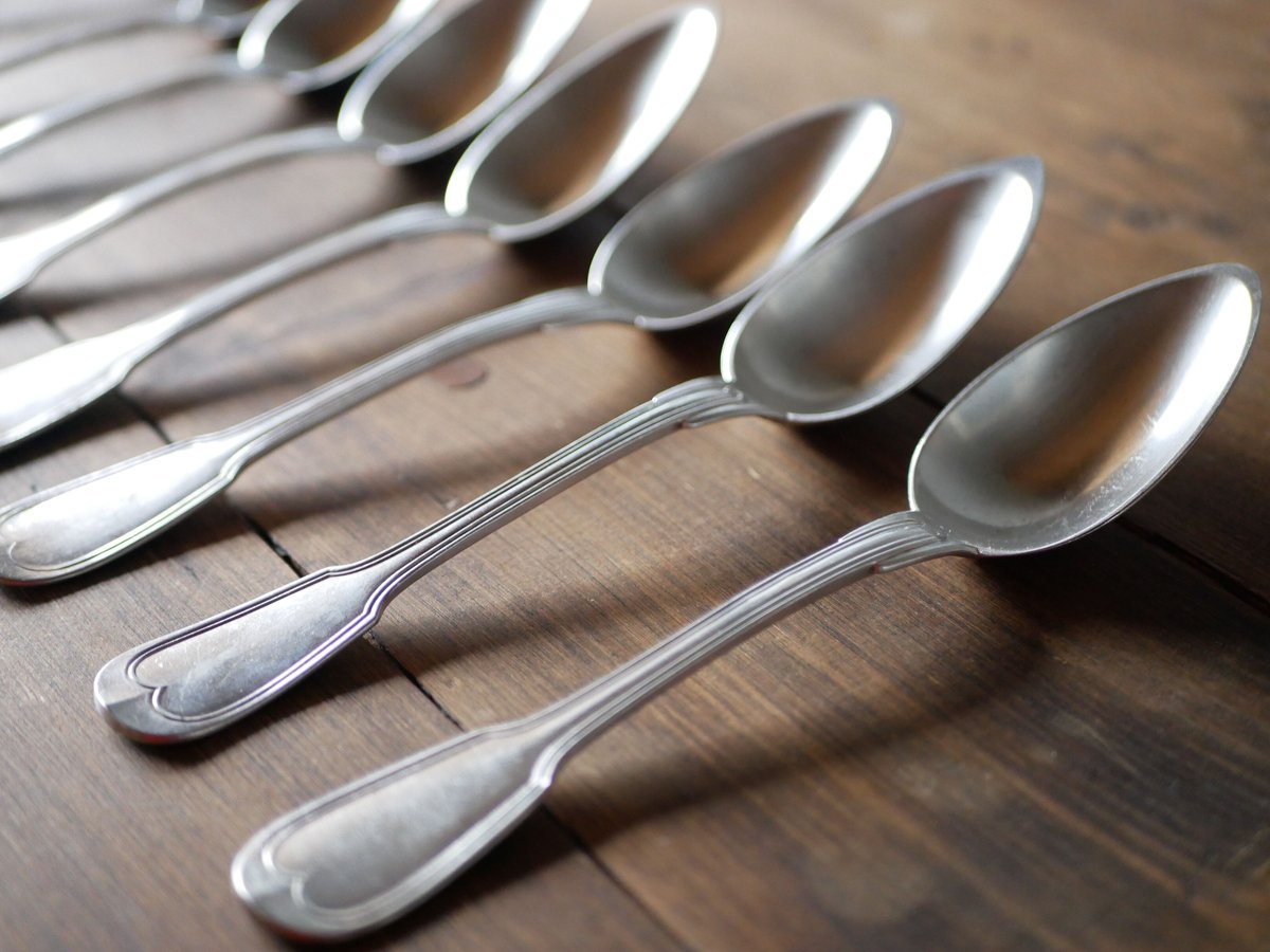 在庫→1 CHRISTOFLE クリストフル シルバースプーン モノグラム