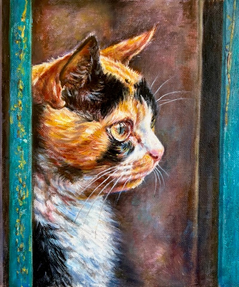 猫」 油彩 森田和昌 | nuancebeans