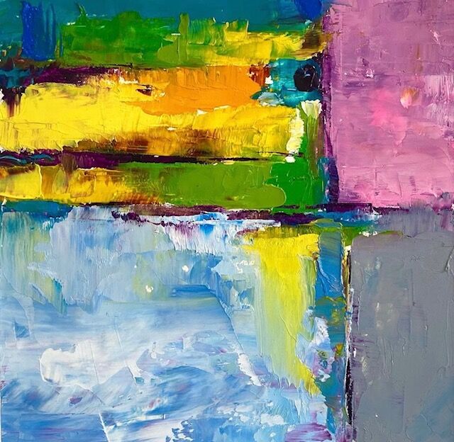 油彩 色遊び抽象 森田和昌 | nuancebeans