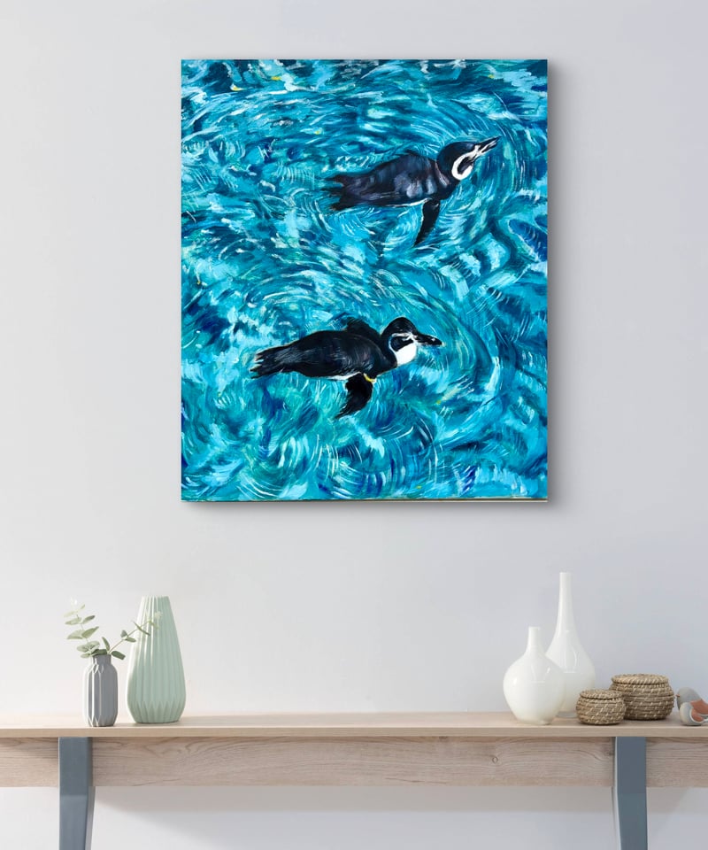 油彩 F10 ずっと一緒 | nuancebeans