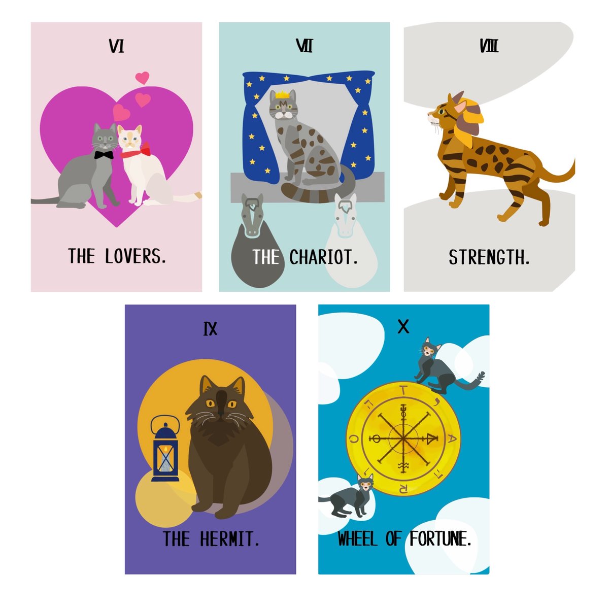 NyanCle tarot 大アルカナ22枚セット | NyanCon.Shop