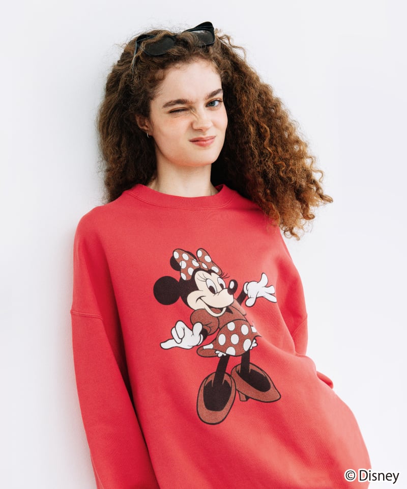 Disney / BIG SWEAT TOP(ミニー)【WCJ-NA-041RED02】 |