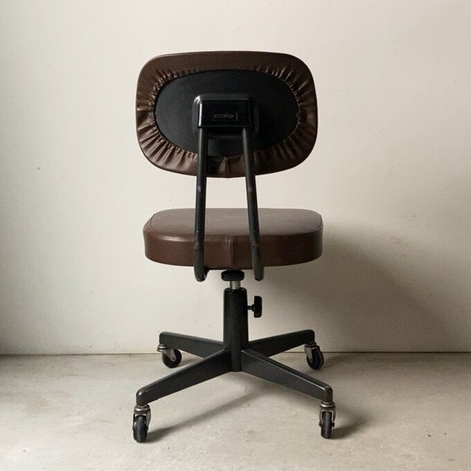 オールド コクヨ 焦茶の事務椅子 ヴィンテージオフィスチェア