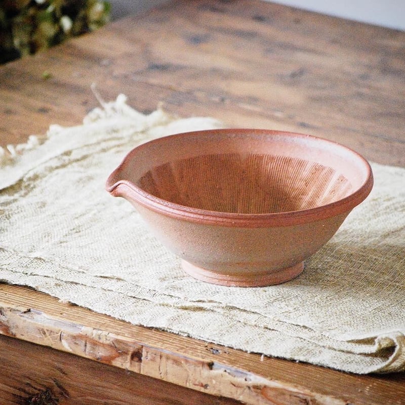 素焼きの片口すり鉢 no.2 | 櫻井窯