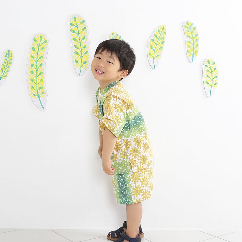 甚平｜tenugui bouquetヒマワリ | 手ぬぐい専門店にじゆら ONLINE‐SHOP