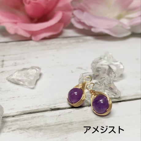 ♢N♢K18 ロ―ドライトガ―ネット ＆ ラベンダーアメジスト チャ―ム ♢N