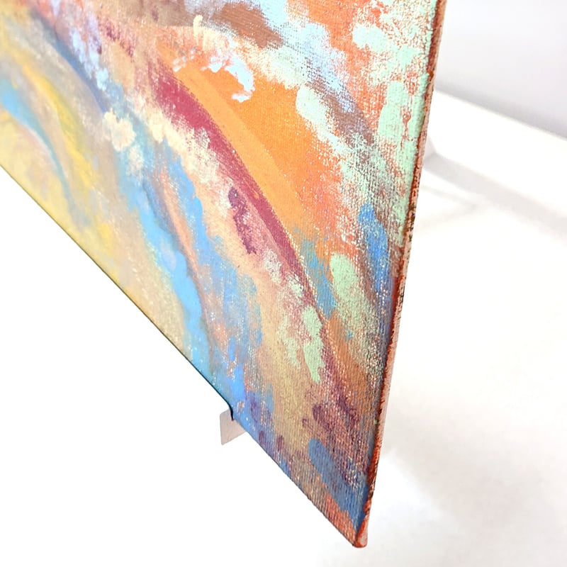 抽象画アート『夜明け』キャンバスボード原画 | アトリエ葱