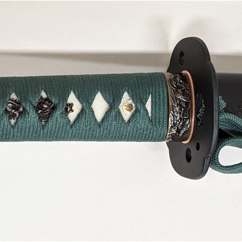 居合刀 Iaito #713 緑綿巻 Green cotton | SAKURAYA