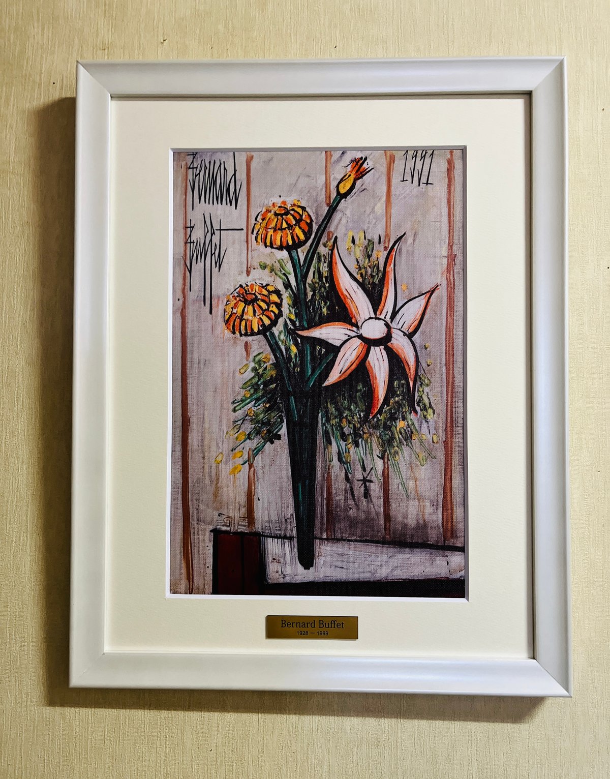 カシニョールのリトグラフ “クライミングローズ” カシニョールの