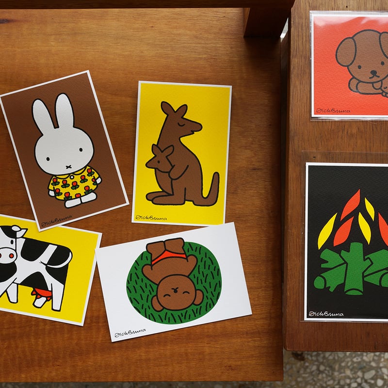 FLAME | Miffy Silkscreen postcard | ZERO PER ZE