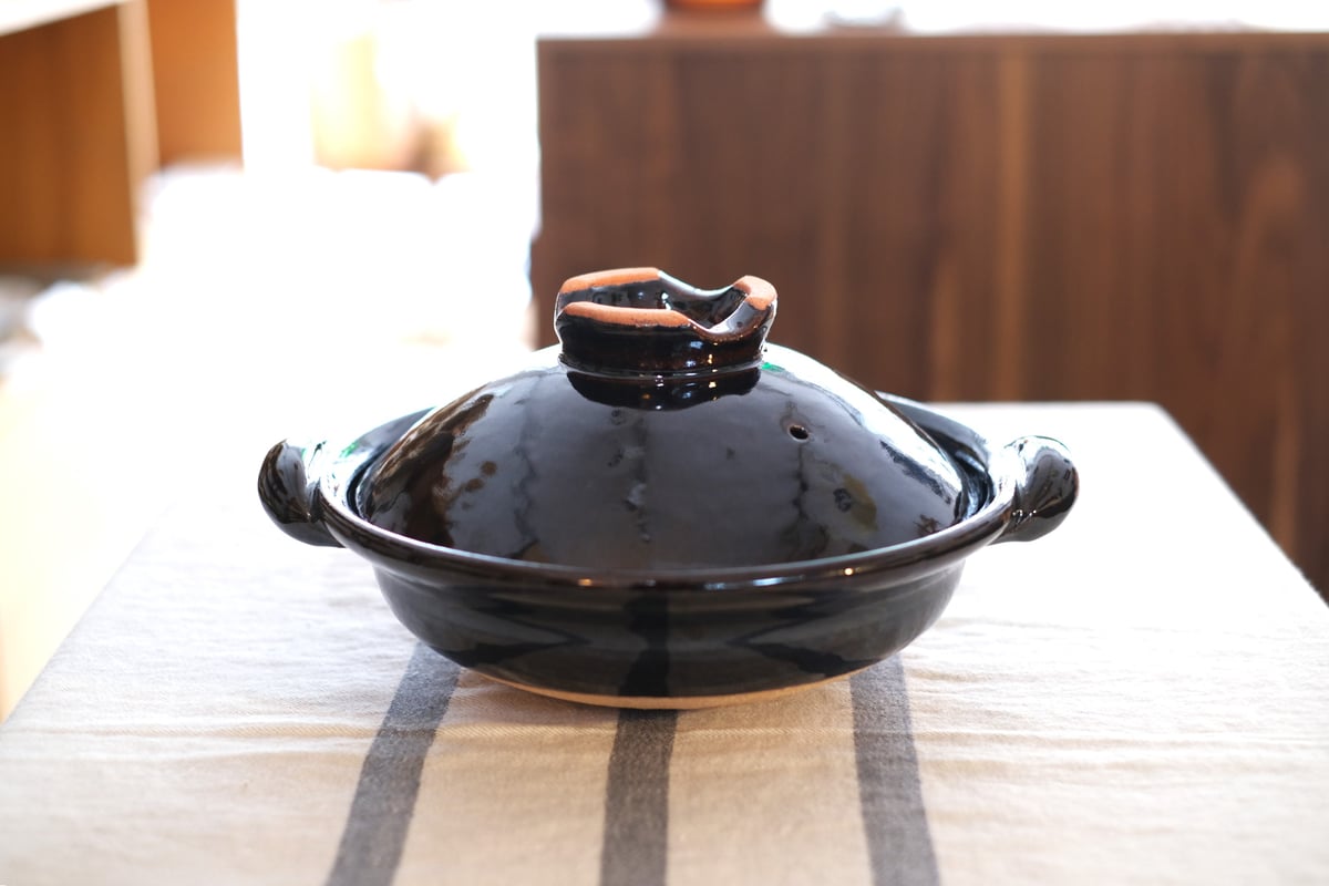 土楽窯 / 黒鍋 8寸（1～2人用） | mother duck ONLINE STORE