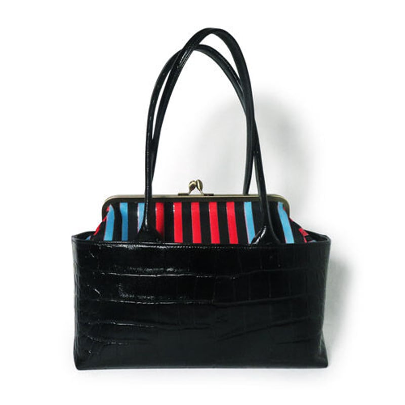 セミオーダー☆レザーがま口トートバッグ 4way 帯リメイクバッグ 和装