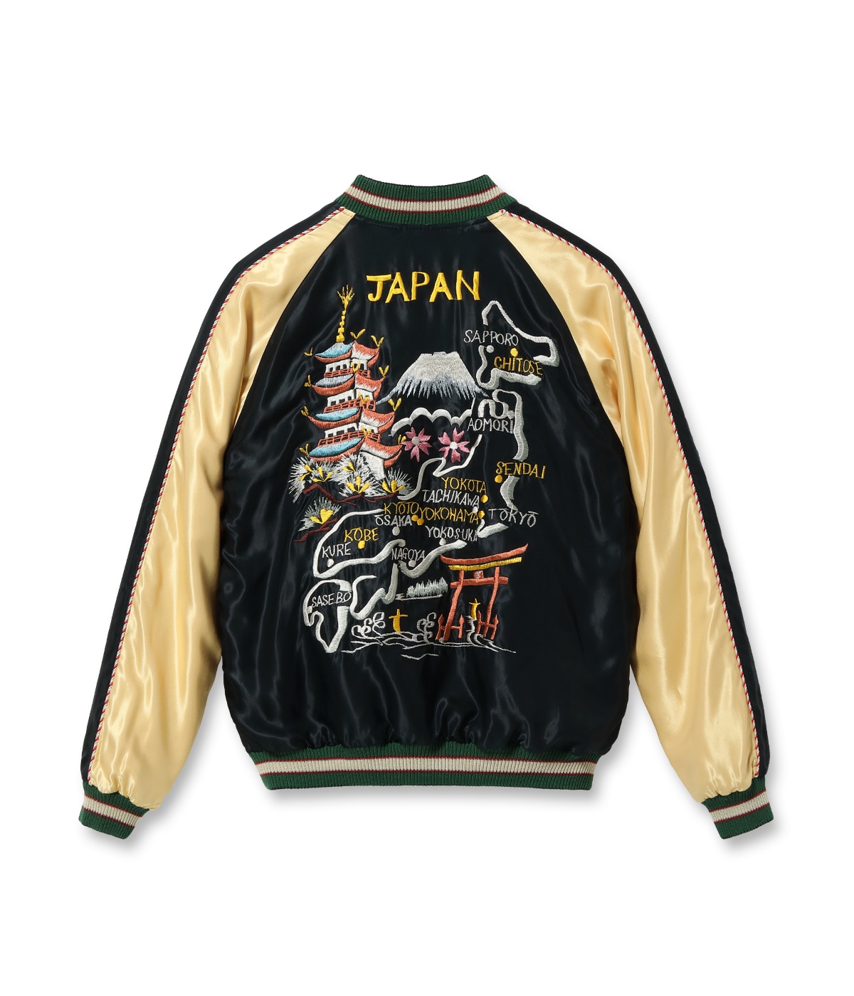 テーラー東洋スカジャン ACETATE SOUVENIR JACKET “JAPAN MAP