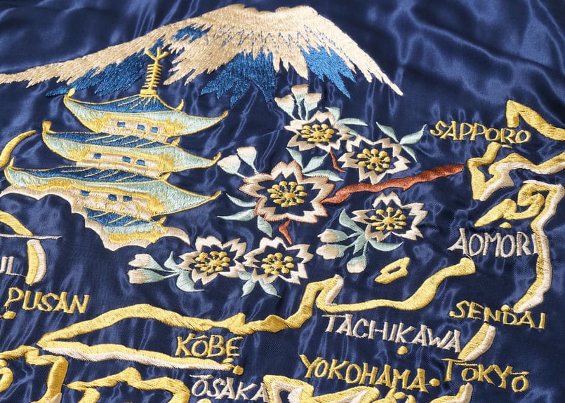 テーラー東洋スカジャン Acetate Quilted Souvenir Jacket“RE