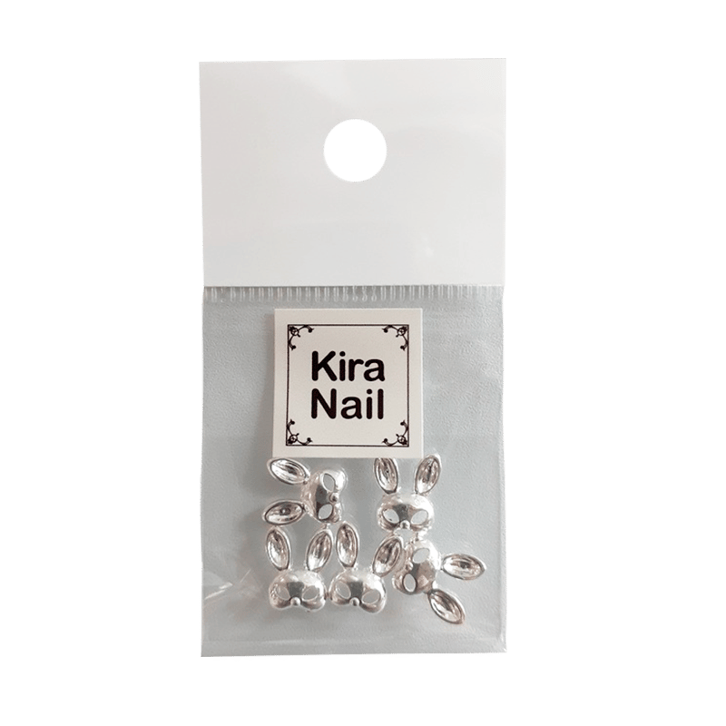 KiraNail ラビット マスク パーツ シルバー 5個入 | Kira Nail