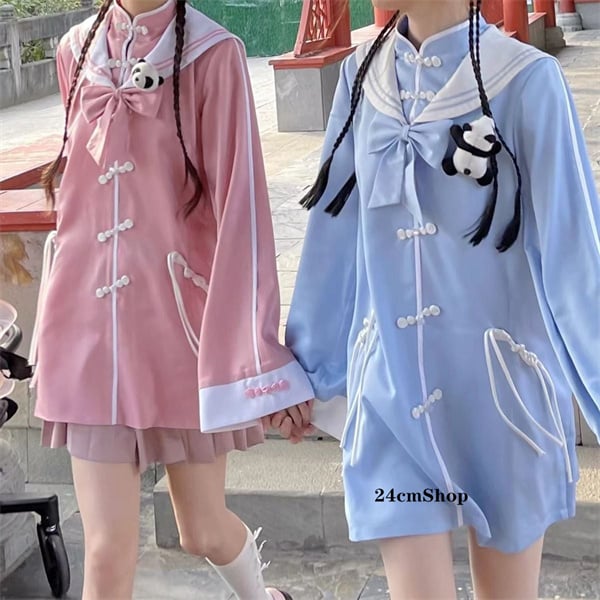 セーラー襟チャイナワンピース opf042 | 可愛い服量産型服通販24cm