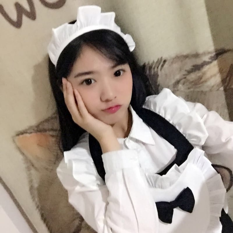 エプロン メイド ロリータ ポケット付き ハート リボン フリル 可愛い