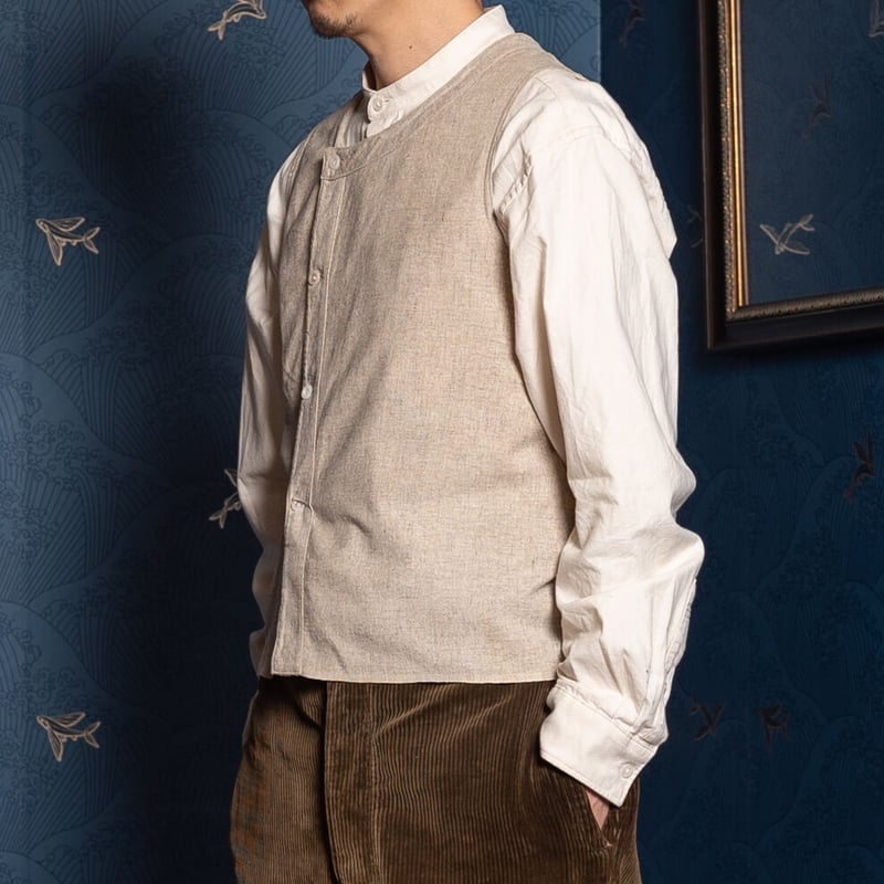 30-40s France Vintage Farmers Gillet Dead Stock