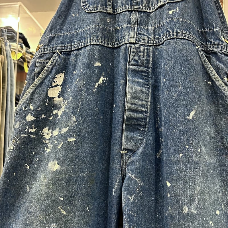 90s Carhartt デニムオーバーオール カーハート ペンキ飛び 雰囲気系