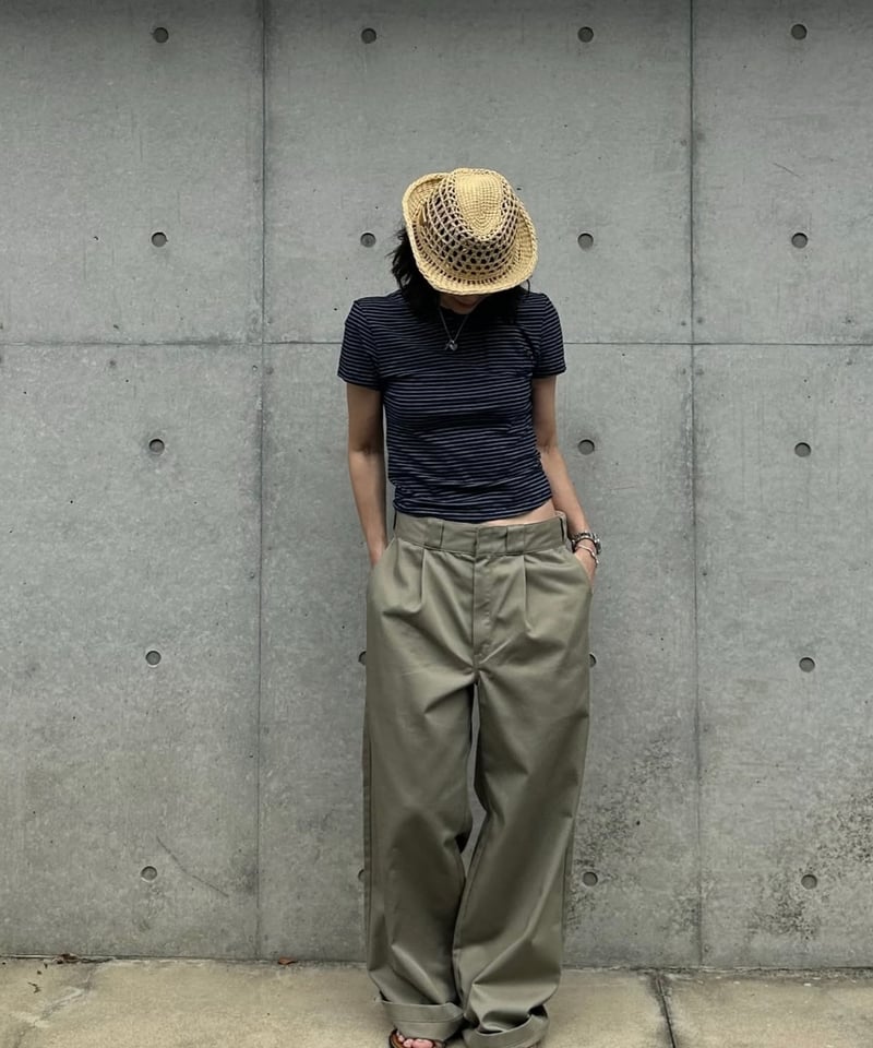 ok.soon×dickies wide chino pants(new beige) | o