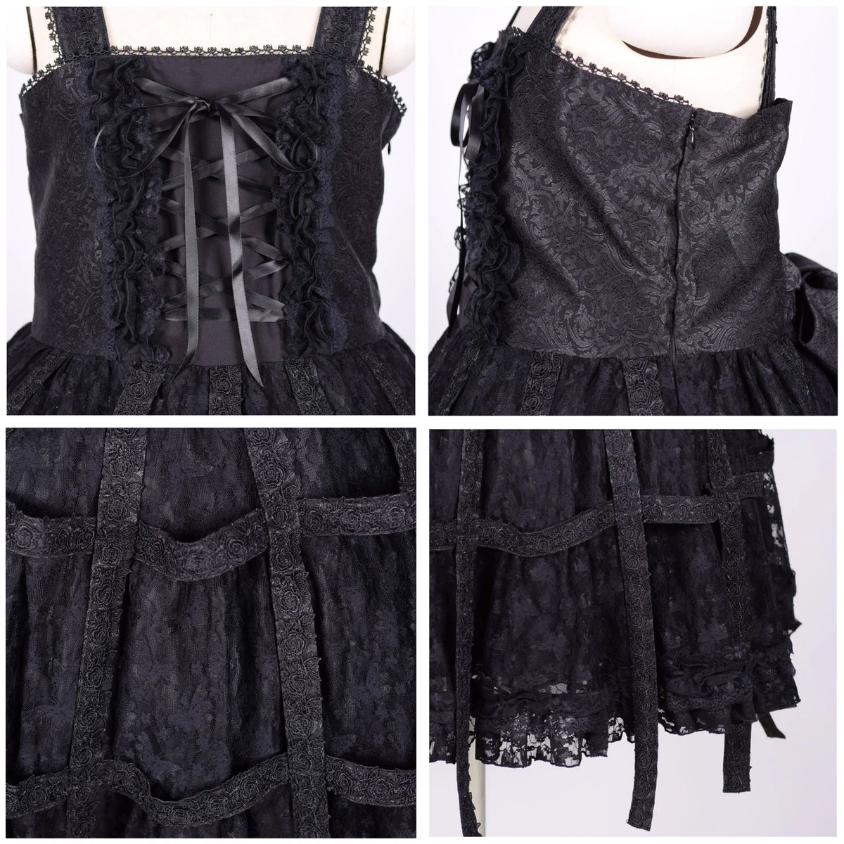 h.NAOTO 》 Rose Bird Cage Dress【XL Size】 SKU:CN