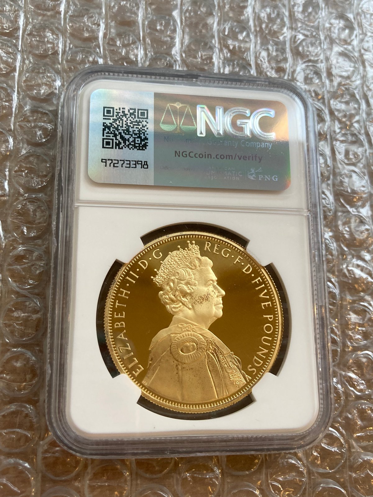 NGC鑑定PF68 ダイヤモンドジュビリー 2012年 エリザベス女王60周年記念