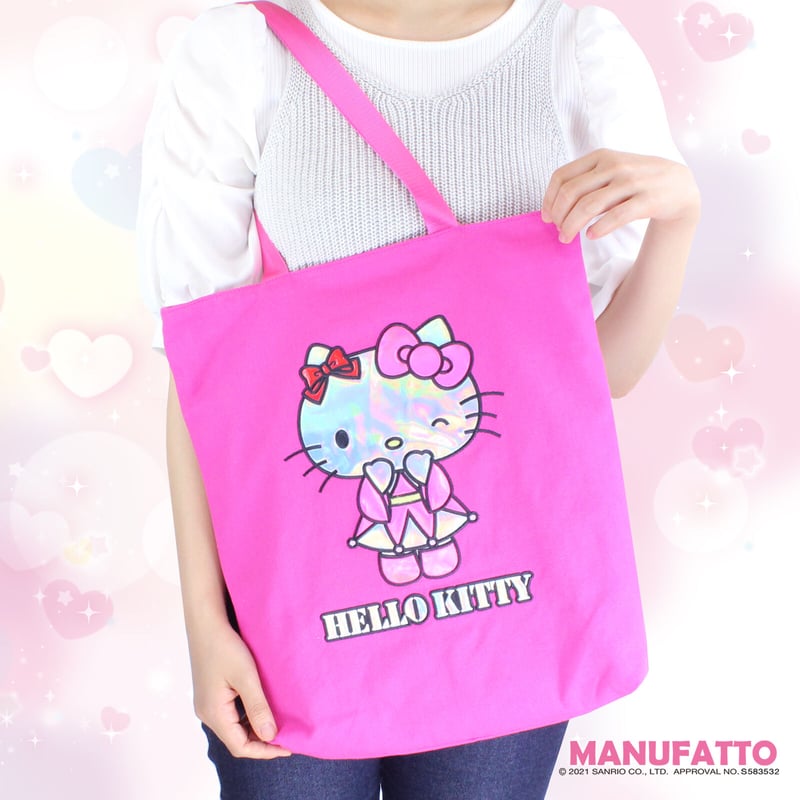 ハローキティ シャイニートートバッグPINK | MANUFATTO