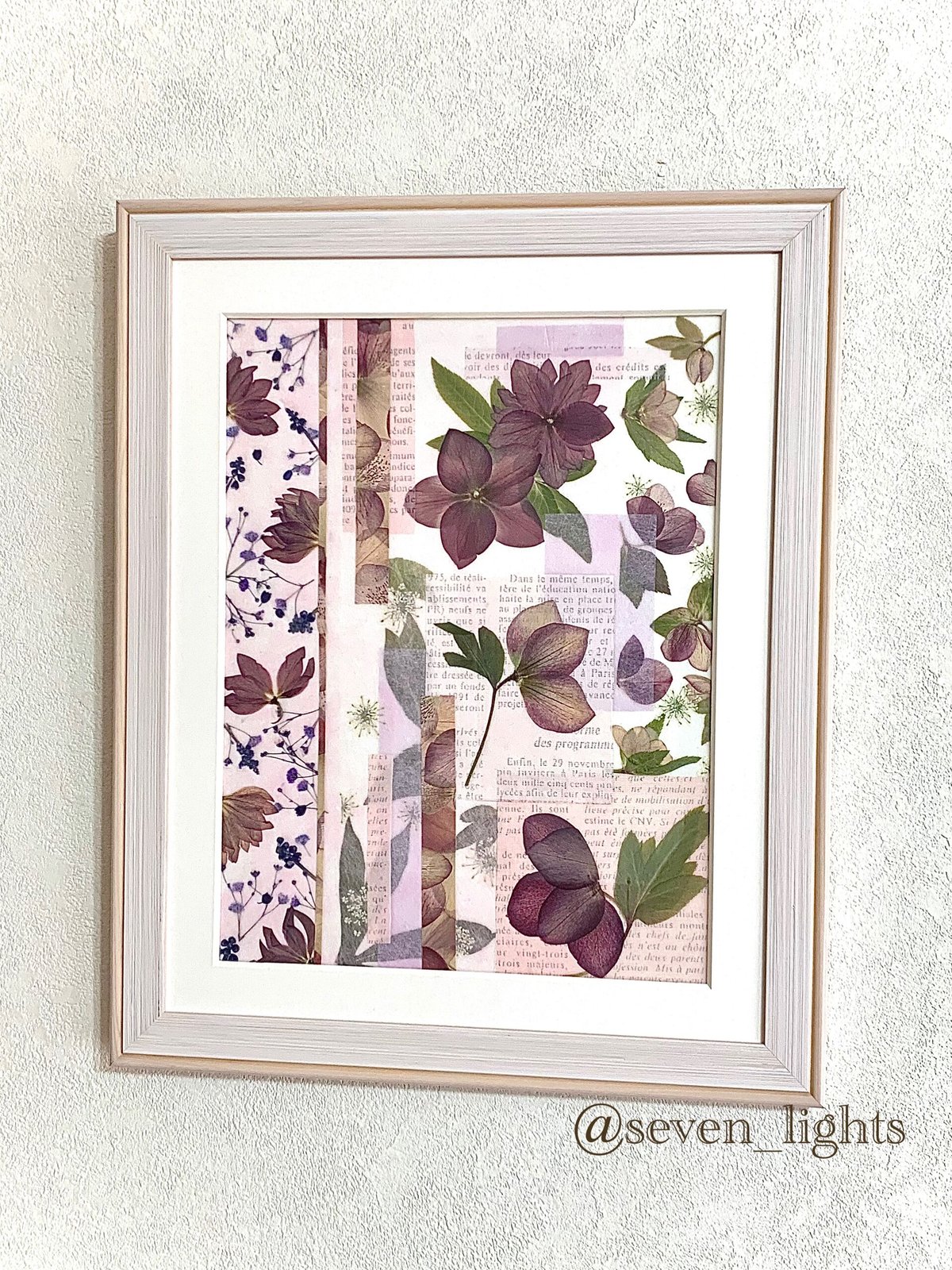 SAIKA 押し花アート インテリアM額 クリスマスローズ | 押し花 Shop