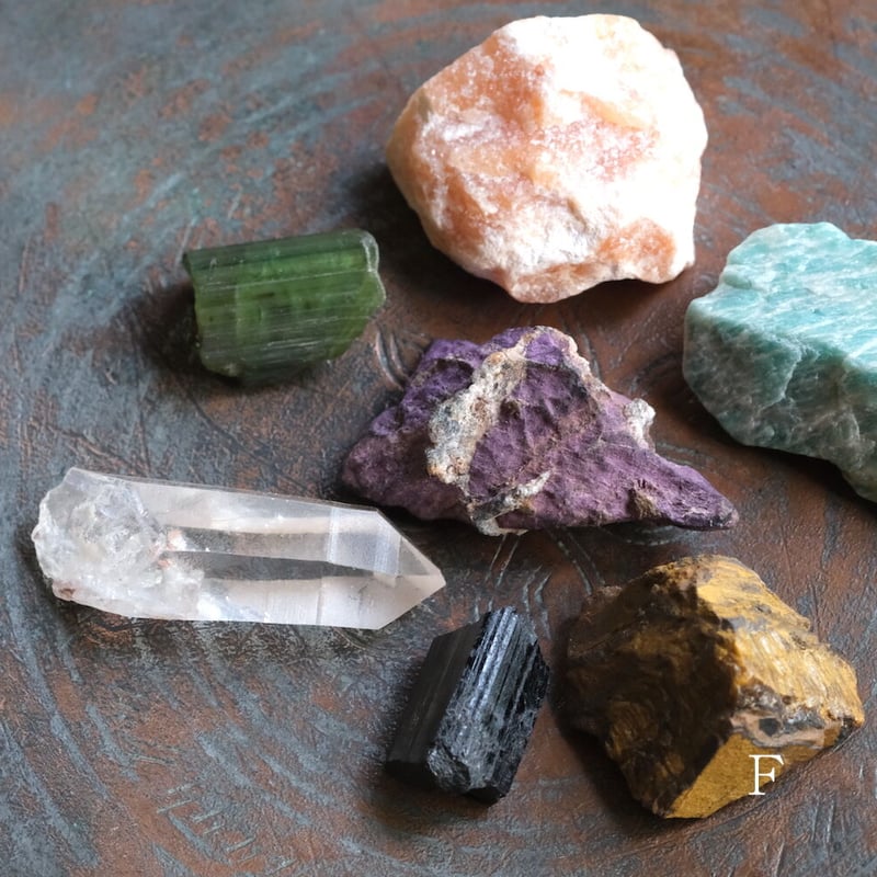 7 Chakra Healing Set 7つのチャクラの石セット / 革袋入り | ARC