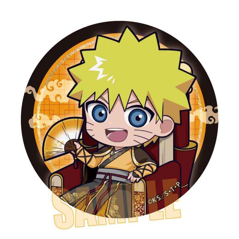 NARUTO ナルト j-World 絆シリーズ 和紙缶バッジ うちはサスケ NARUTO