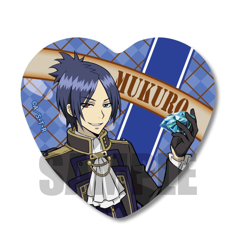 ハート缶バッジ 家庭教師ヒットマンREBORN!/六道 骸(ボンゴレ探偵事務