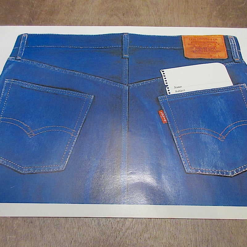 ビンテージ70's○Levi's BIG E 501アドバタイジングポスターB○260225z