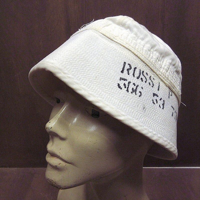 ビンテージ80's○U.S.NAVYステンシル入りセーラーハットsize 7 1/4