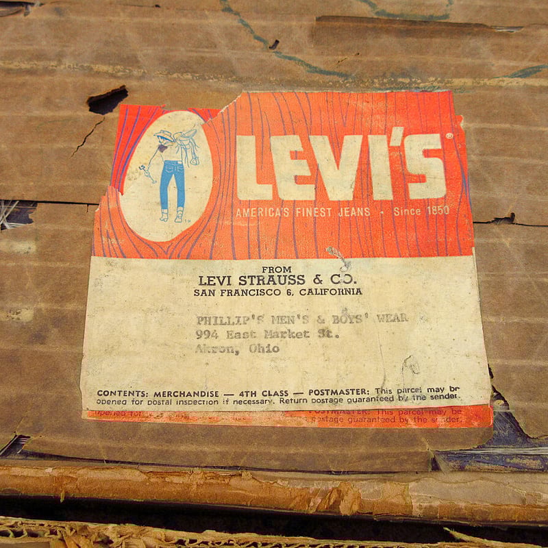 ビンテージ50's60's○LEVI'S Sportswear 箱付きアドバタイジングサイン