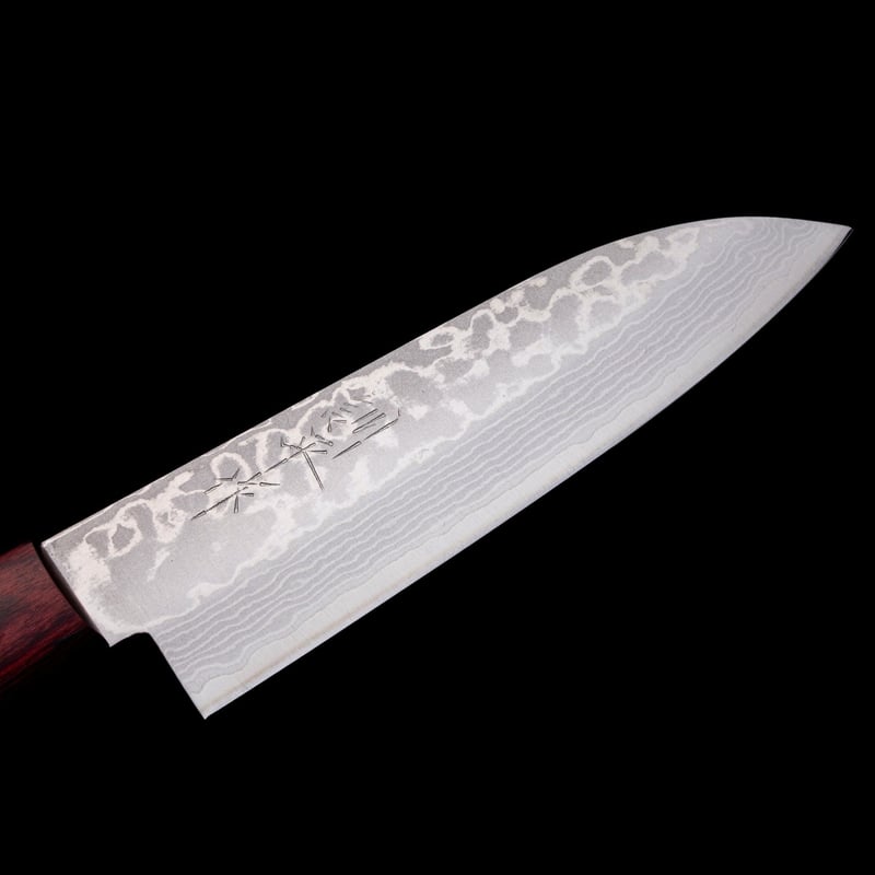 小三徳包丁｜No.6｜VG10ステンレス 積層 口金無 レッド | 越前打刃物