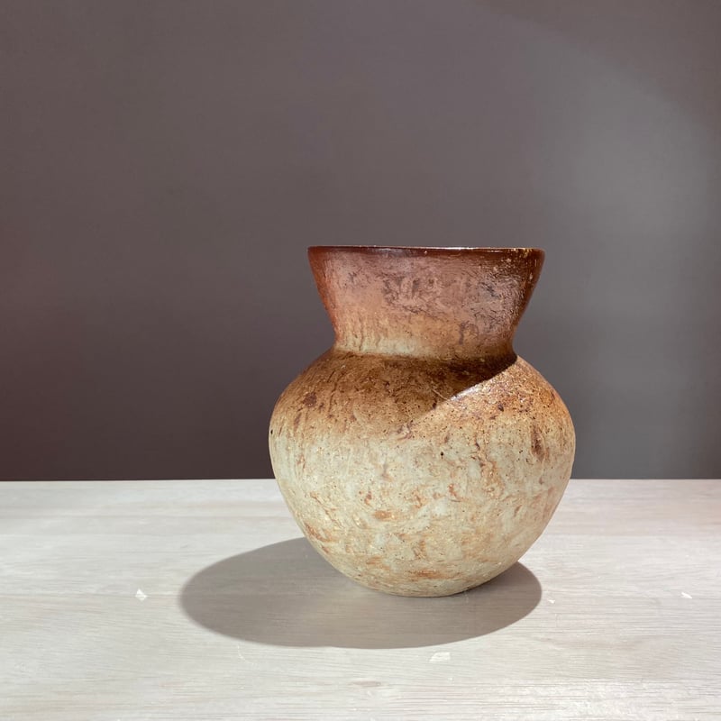 01 自然練込小壺 小山陽子 | ryoisseki-online by うつわや涼一石