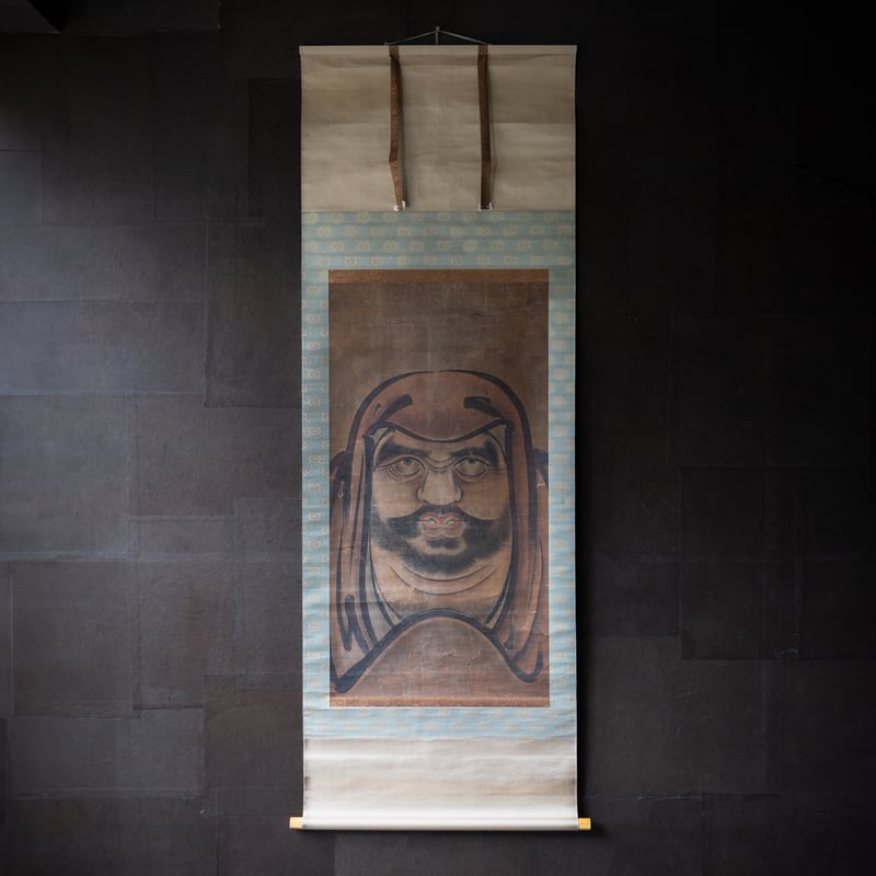 無落款「達磨図」 江戸期【掛軸】 | 浮世絵販売・買取「竹井事務所」大阪