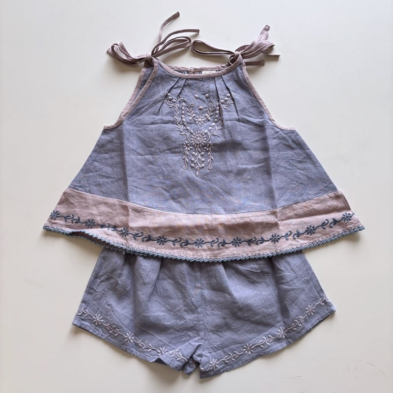 Apolina EMELINE SHORT SET - BLUE-LILAC/LILAC |