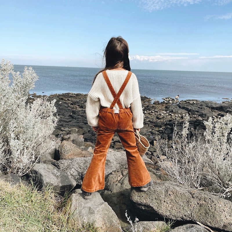 Twin Collective-FARRAH OVERALL-TOFFEE CORD | Ba
