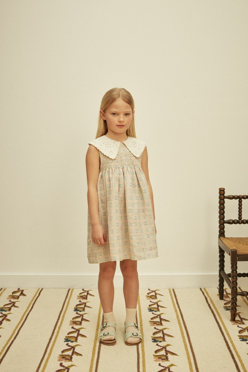 Apolina CORNELIA S/L SMOCK DRESS - ROSEPANEL M