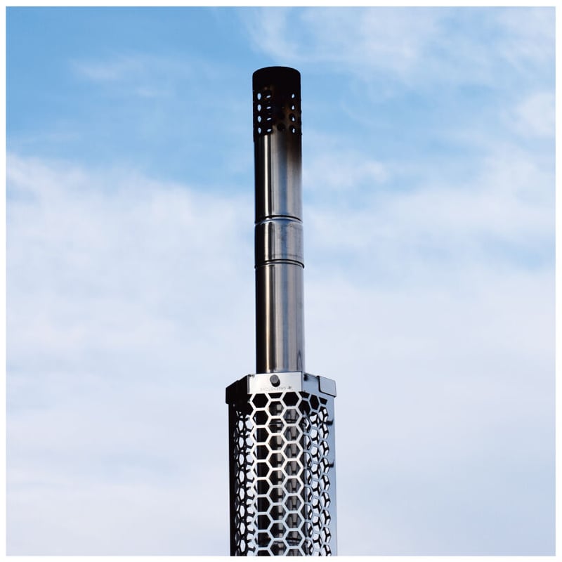 煙突ガード 12.5X50㎝ 直径Φ6cm/7～7.5cm煙突用 | MaveRick-OUT